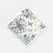 蝶々と花 スタンダードランチョンナプキン (角)