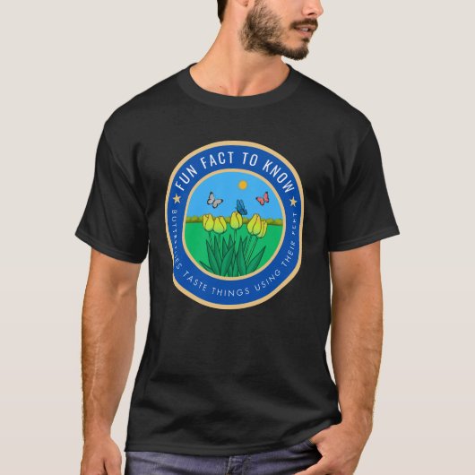 蝶々についての面白い事実 Tシャツ (正面)