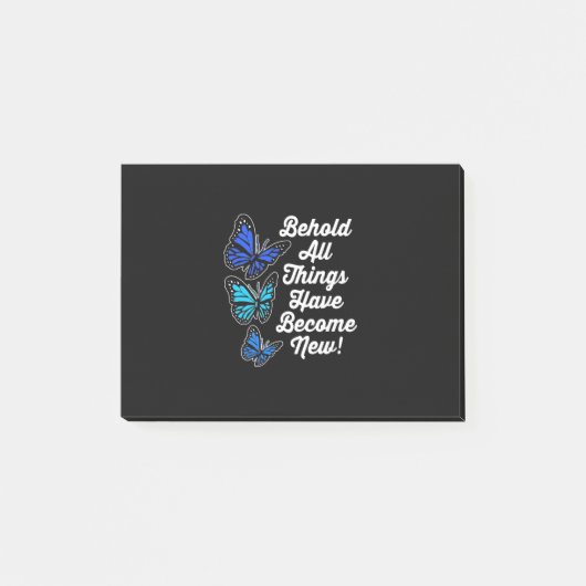 蝶々に見る ポストイット (正面)