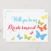 蝶々のキスは私の花嫁になる 招待状 (正面/裏面)