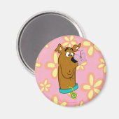 蝶々のスクービードゥーの鼻 マグネット (正面/裏面)