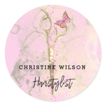 蝶々のピンクのインクのはね