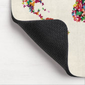 蝶々の世界地図 マウスパッド (コーナー)