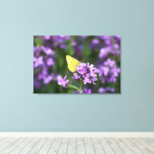 蝶々の写真芸術を際立たせる人 キャンバスプリント (インサイチュ (ウッドフロア))