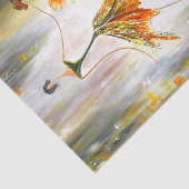 蝶々の切り離しを持つ女性 薄葉紙 (詳細)