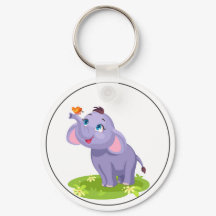 蝶々の可愛い象