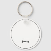 蝶々の可愛い象 キーホルダー (裏面)