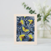 蝶々の合唱団、アールヌーボー・パターン、 ポストカード (スタンド正面)