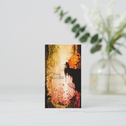 蝶々の妖精 名刺 (スタンド正面)