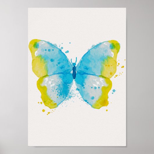 蝶々の子供部屋ポスター 保育園プリント ポスター (正面)