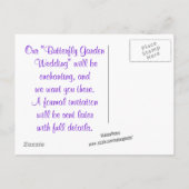 蝶々の日を保存カスタマイズする 案内ポストカード (裏面)