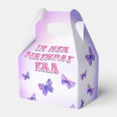 蝶々の時代の誕生日パーティーの好意ボックス フェイバーボックス (裏面サイド)