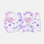 蝶々の時代の誕生日パーティーの好意ボックス フェイバーボックス (折り畳みなし)