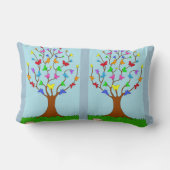 蝶々の木 ランバークッション (裏面)