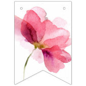 蝶々の花のブライズシャワー バンティングフラッグ (第1の旗)