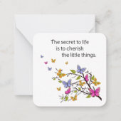 蝶々の角 ノートカード (正面)