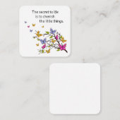 蝶々の角 ノートカード (正面/裏面)