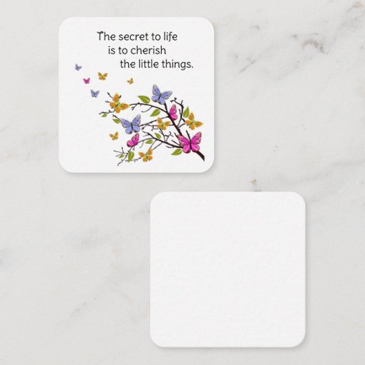 蝶々の角 ノートカード (正面/裏面)