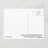 蝶々の記念詩 ポストカード (裏面)