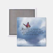 蝶々の記念詩 マグネット (正面/裏面)