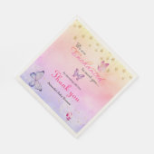 蝶々の赤ちゃんシャワーに会えて魅了されている スタンダードランチョンナプキン (角)