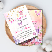 蝶々の赤ちゃんシャワーに会えて魅了されている 招待状