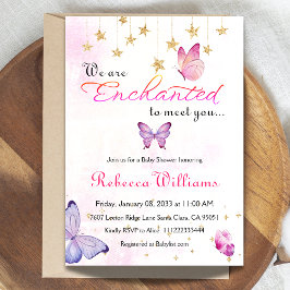 蝶々の赤ちゃんシャワーに会えて魅了されている 招待状