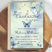 蝶々の赤ちゃんシャワーに会えて魅了されている 招待状