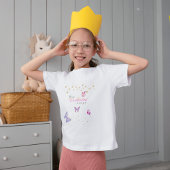 蝶々の赤ちゃんシャワーに会えて魅了されている Tシャツ