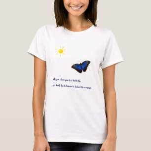蝶々のTシャツに恋する Tシャツ