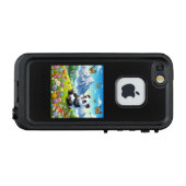 蝶々を眺めるパンダちゃん💛 LifeProof iPhoneケース (裏面横)