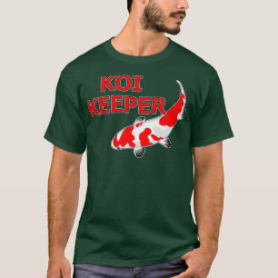 蝶々コイの池 昭和コイの魚 谷底三紅 Tシャツ