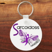蝶々サルコイドーシス3.1 キーホルダー (正面)