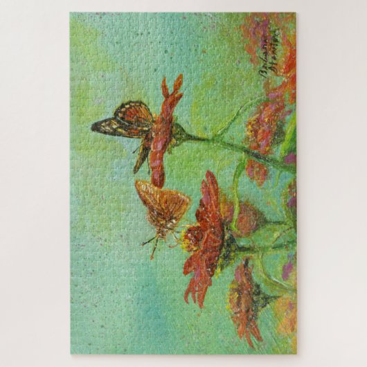 『蝶々二羽』 ジグソーパズル (縦)