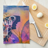 蝶々元気 キッチンタオル (四つ折り)