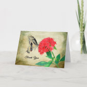 蝶々夕食券をありがとう サンキューカード (正面)