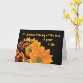 蝶々夫人の一周忌 カード (黄色い花)