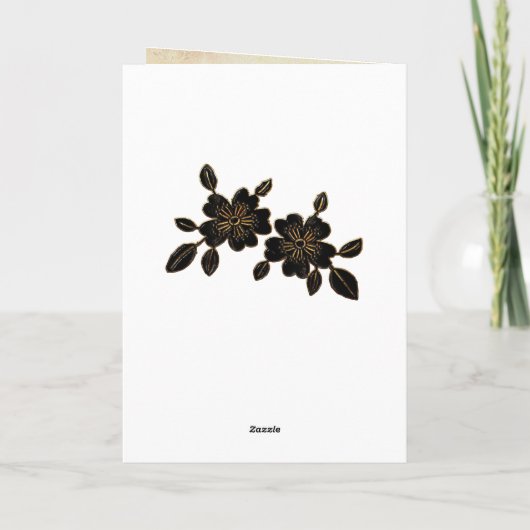 蝶々夫人空白の カード (裏面)