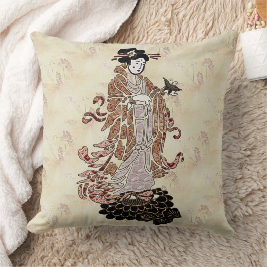 蝶々夫人 クッション (ブランケット)