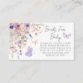蝶々山花ベビーシャワー用本 エンクロージャーカード (正面)