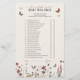 蝶々彼は彼女はワイルドフラワーシャワーゲームを言った