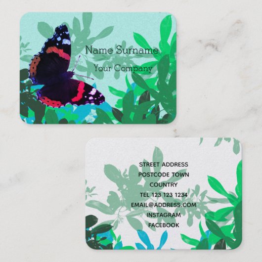 蝶々提督 名刺 (正面/裏面)