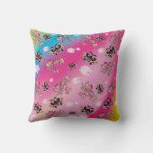 蝶々牡丹 クッション (裏面)