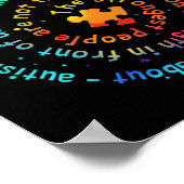 蝶々自閉症に対する強い意識 ポスター (角)