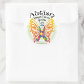 蝶々自閉症3 ラウンドシール (バッグ)