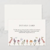 蝶々花園詳細封入カード エンクロージャーカード (正面/裏面)