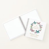 蝶々葬儀記念バジェットゲストブック ノートブック (内部)