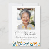 蝶々記念葬儀プログラム 招待状 (正面)