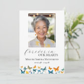 蝶々記念葬儀プログラム 招待状 (スタンド正面)