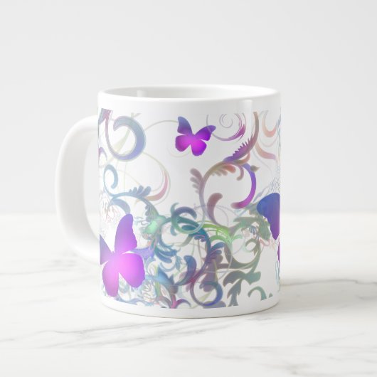 蝶々 ジャンボコーヒーマグカップ (正面左)
